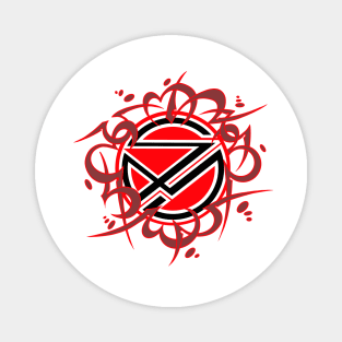 Sinister Motives tribal red logo Magnet